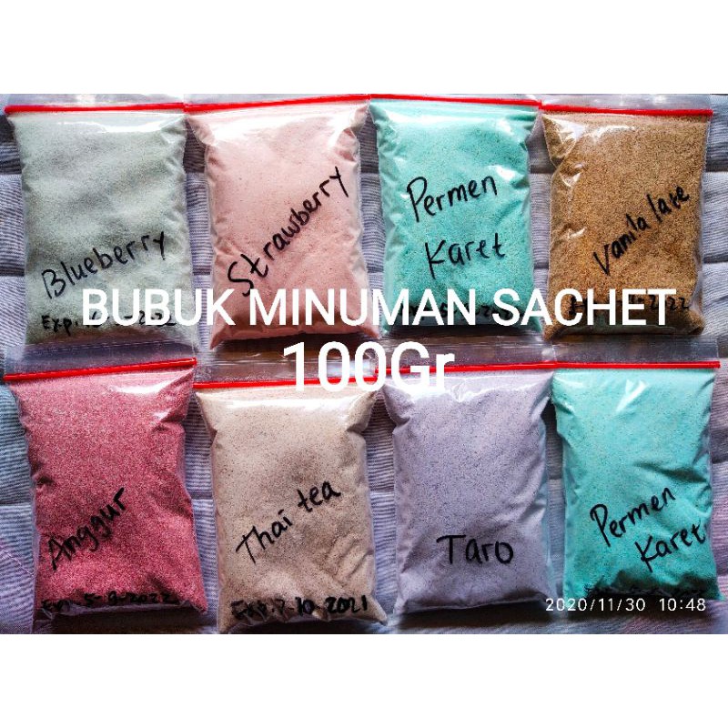 Jual Jual Bubuk Minuman Kekinian Kemasan Sachet Aneka Varian Rasa 100gr