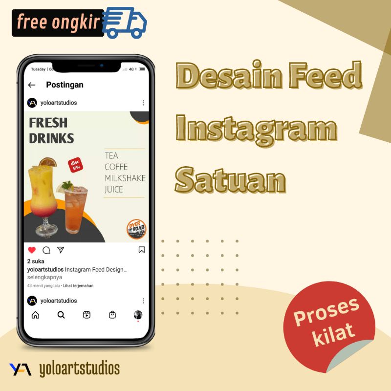 Jual Jasa Desain Feed Instagram Carousel Satuan Konten Feed Instagram