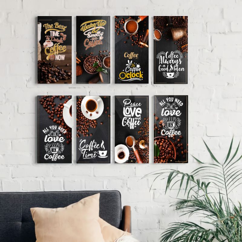 Jual Pajangan Dinding Kafe Hiasan Ruangan Coffeeshop Poster Kayu Wall