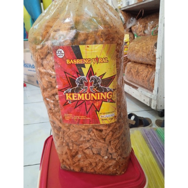 Jual Basreng Baso Goreng Viral Kemuning Kemasan Ball 1 8kg 2kg