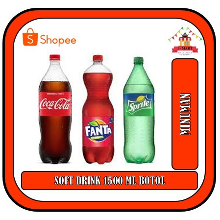 Jual MINUMAN SOFT DRINK COCA COLA FANTA SPRITE 1500 ML BOTOL BESAR