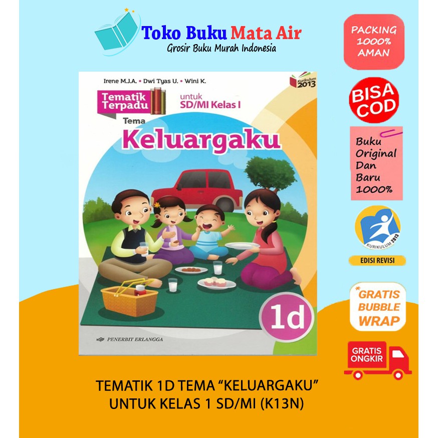 Jual Tematik Terpadu D Tema Keluargaku Untuk Sd Mi Kelas I K N