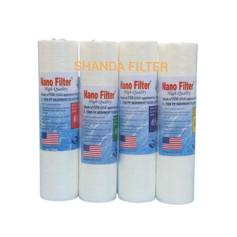 Jual Cartridge Sedimen Filter Air 10 Inch NANOTEC Shopee Indonesia