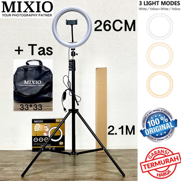 Jual Ring Light 26cm Light Stand Tripod 2M Selfie Vlogger