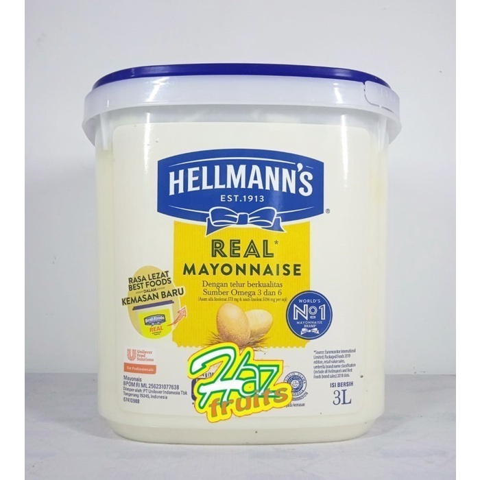 Jual Hellmanns Real Mayonnaise Liter Shopee Indonesia