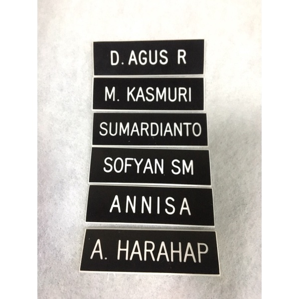 Jual Nametag PDH Papan Nama Dada TNI Pns Siswa Nametag Akrilik Shopee