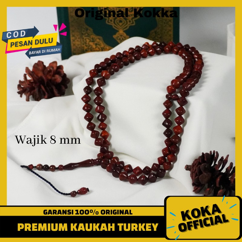 Jual COD Tasbeh Kaukah Wajik 99 Butir Tasbih Kayu Kaoka Kaokah Koka