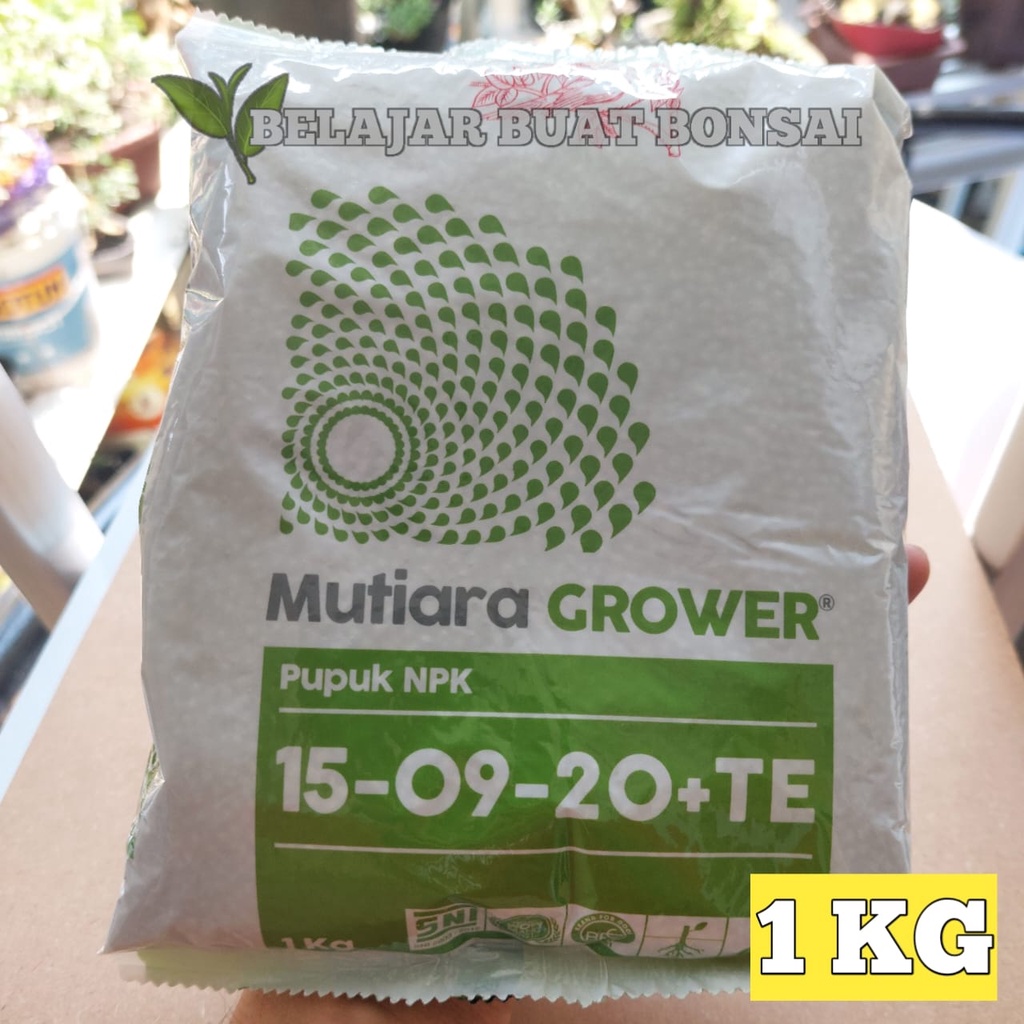 Jual Pupuk NPK Meroke Mutiara Grower 15 09 20 TE Kemasan Pabrik 1 KG