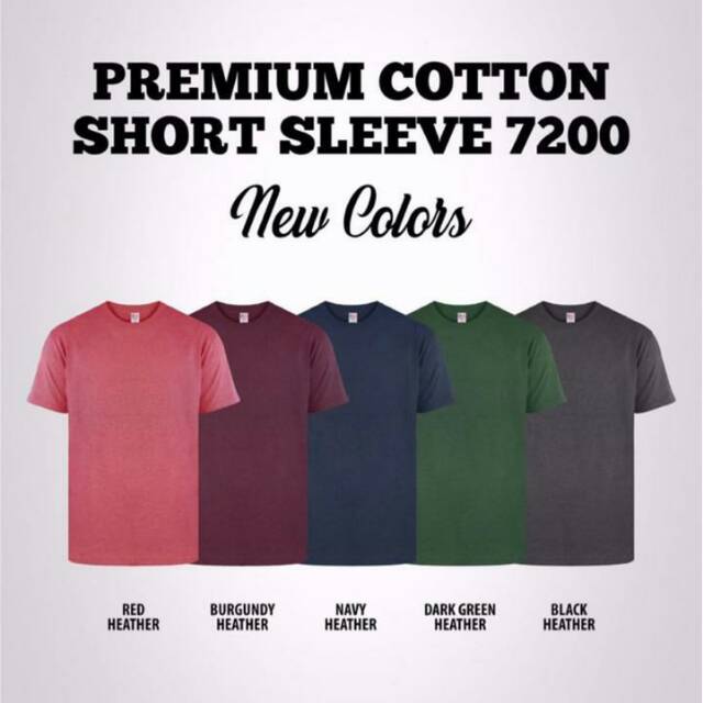 Jual New States Apparel Premium Cotton New Colors Heather Series