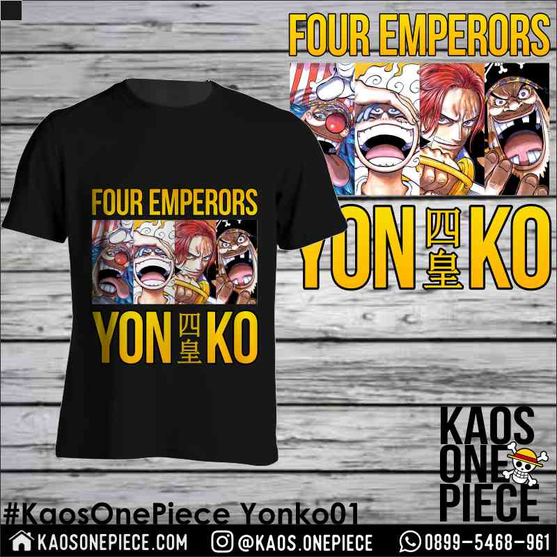 Jual Kaos One Piece Yonko 01 Shanks Kurohige Luffy Buggy Shopee Indonesia