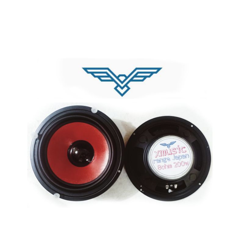 Jual Speaker Xmusic Komponen Magnet Rakit Proyek Pasif 8 Inch Extra