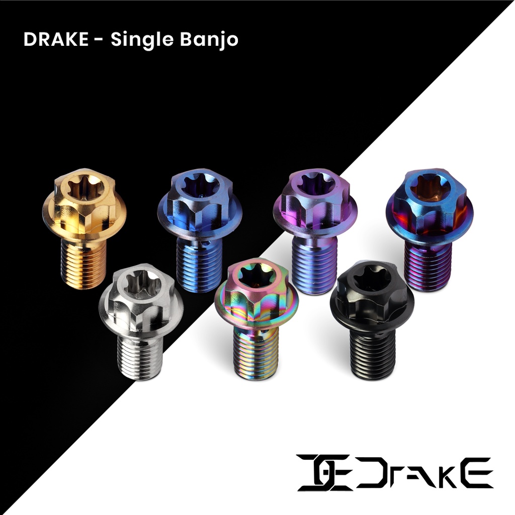 Jual Drake Titanium Baut Banjo Single Drat Kasar Halus Shopee Indonesia