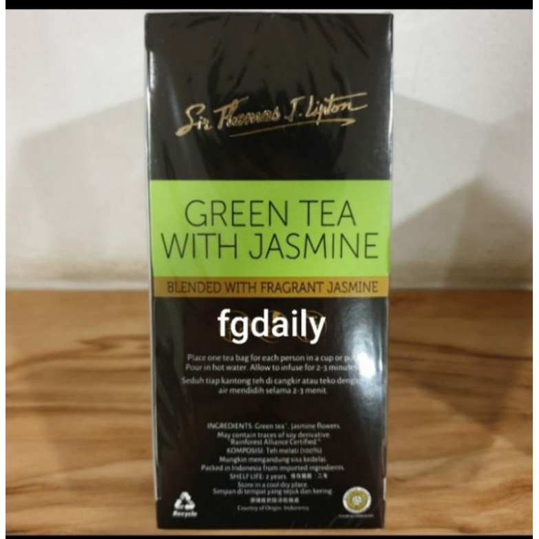 Jual Lipton Green Tea With Jasmine Teh Hijau Melati Lipton Premium