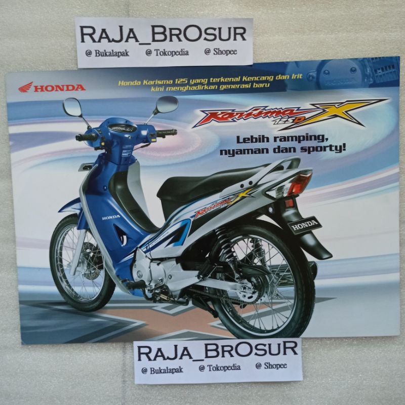 Jual Poster Brosur Katalog Leaflet Jadul Lawas Honda Karisma 125D X