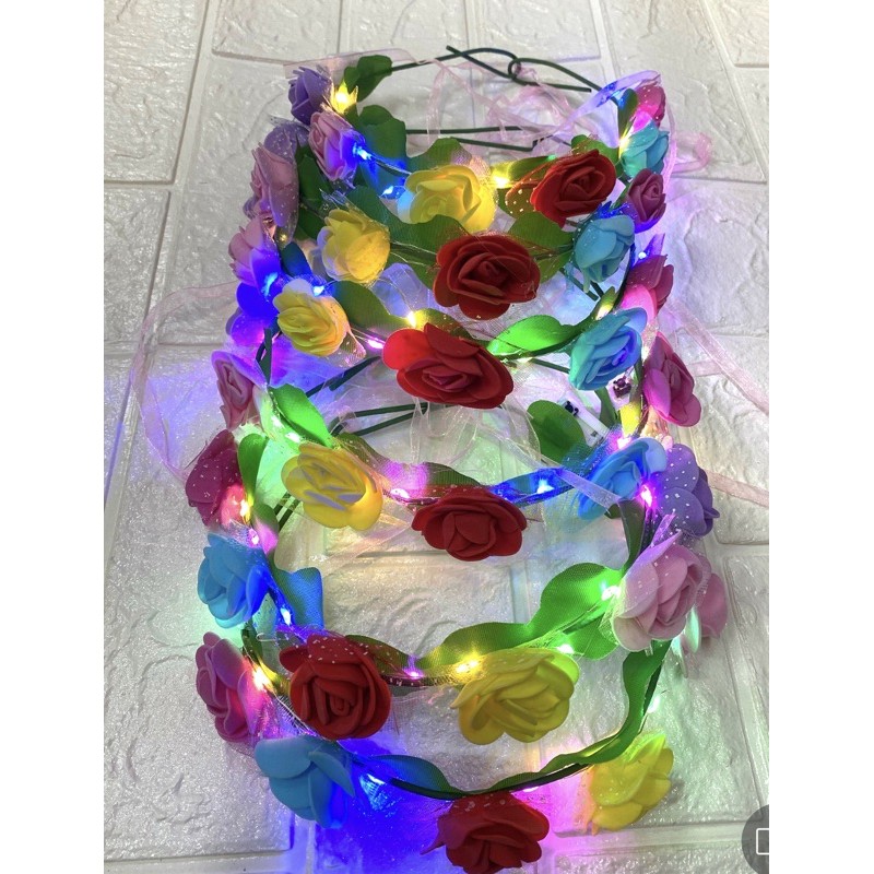 Jual Flower Crown Led Bando Bunga Bandana Bunga Lampu Shopee Indonesia