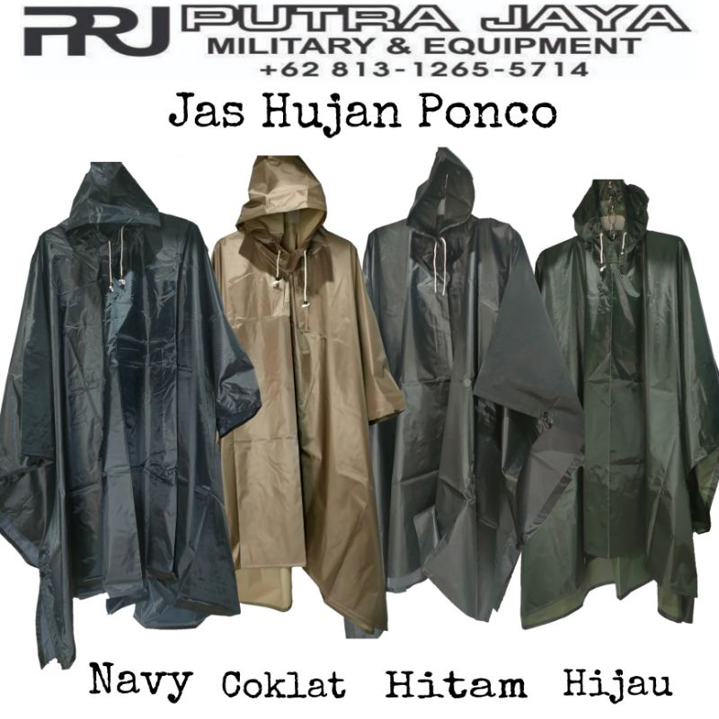 Jual Jas Hujan Jas Hujan Ponco Atau Kelelawar Mantel Polos Shopee