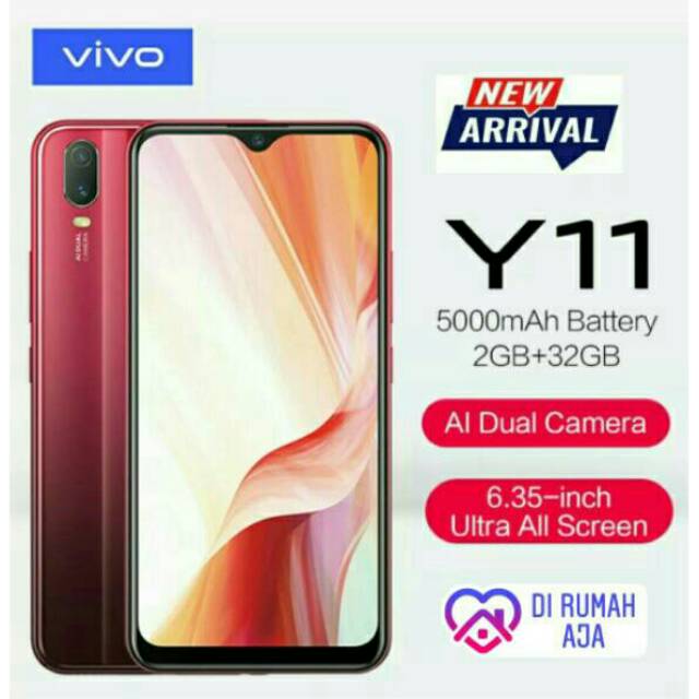 Jual VIVO Y11 5000mAh Battery AI Dual Camera GARANSI RESMI 1 TAHUN