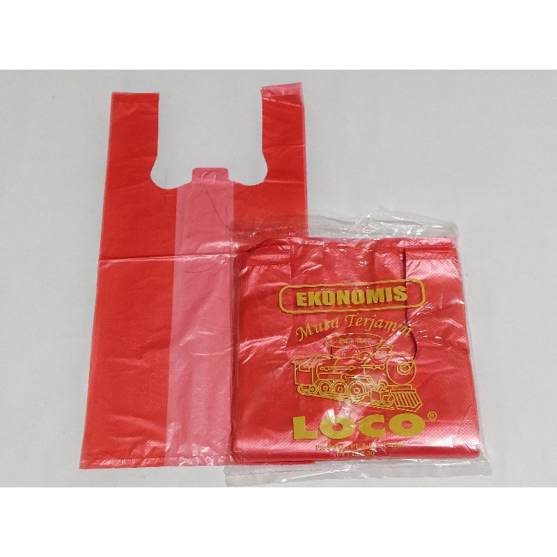 Jual Kantong Plastik Loco Ekonomis Merah Lbr Shopee Indonesia