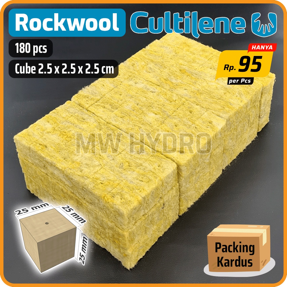 Jual Rockwool Cultilene Potongan Kotak Siap Pakai Media Tanam