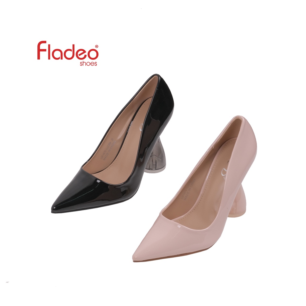 Jual Fladeo I22 LDFH679 1LU Sepatu Pantofel Hak Tinggi Slip On Wanita