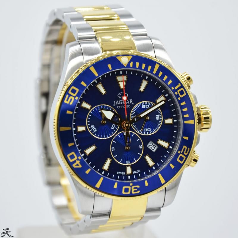 Jual Jam Tangan Pria Jaguar J Silver Gold Blue Original Garansi