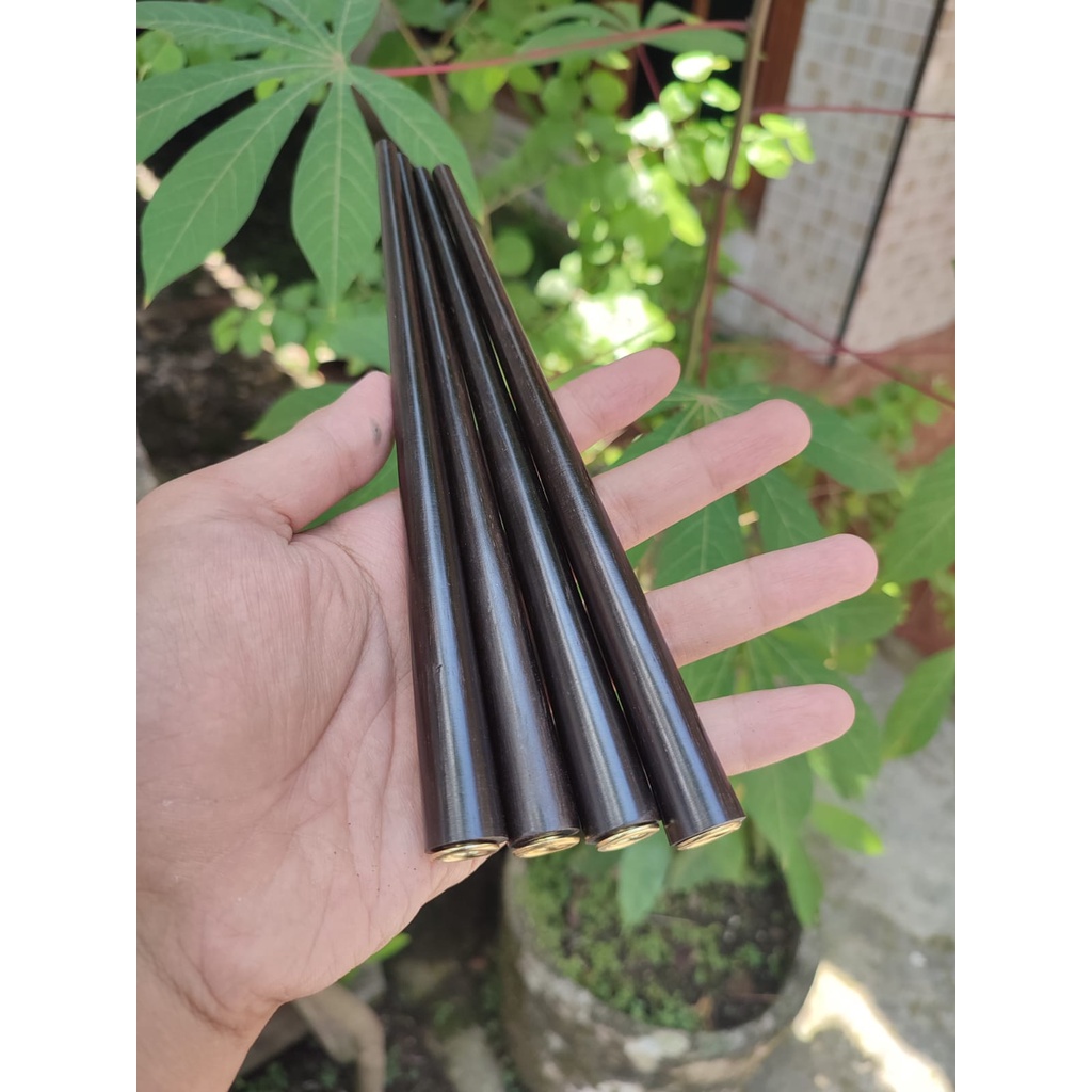 Jual Pipa Kayu Kelor Hitam Asli Pipa Once Padudan Panjang 20 Cm Polos