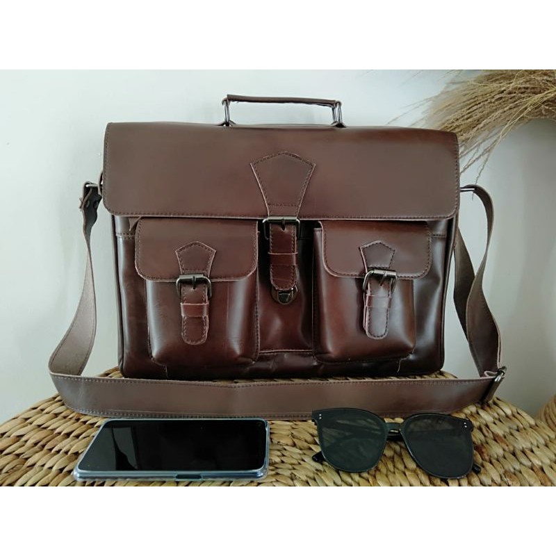 Jual Tas Laptop Kulit Asli Made In Garut Tas Laptop Pria Kode 0012 Ya