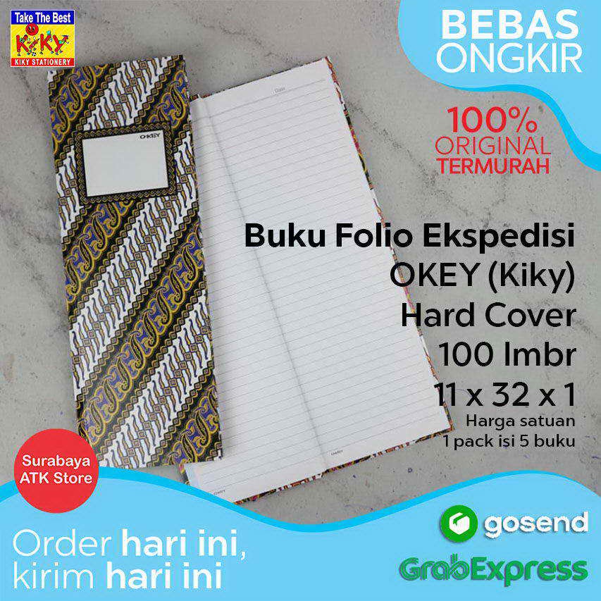 Jual Buku Ekspedisi Folio Okey Hard Cover Absen Log Panjang