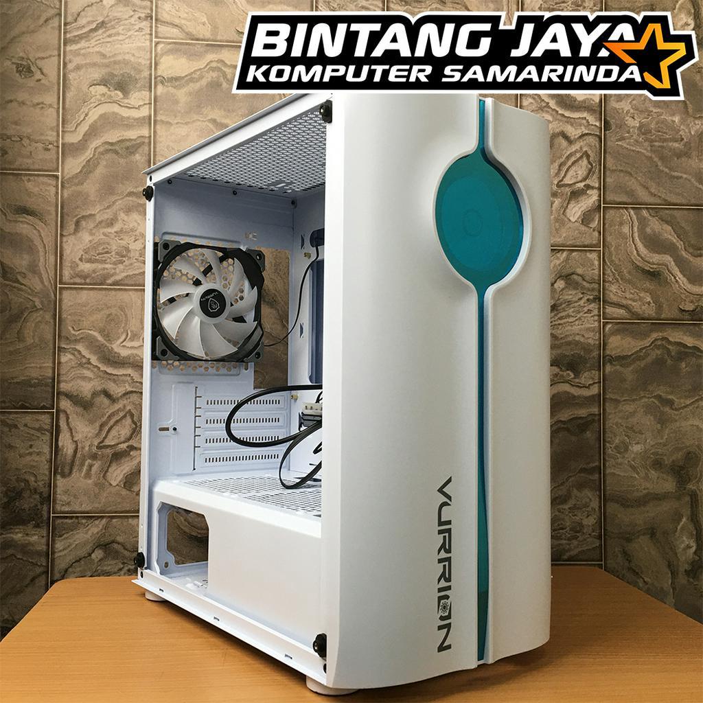 Jual Casing PC Vurrion Dragon Eyes M ATX Tempered Glass 1 Case Fan