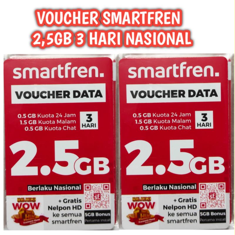 Jual Voucher Smartfren Gb Smart Hari Nasional Shopee Indonesia