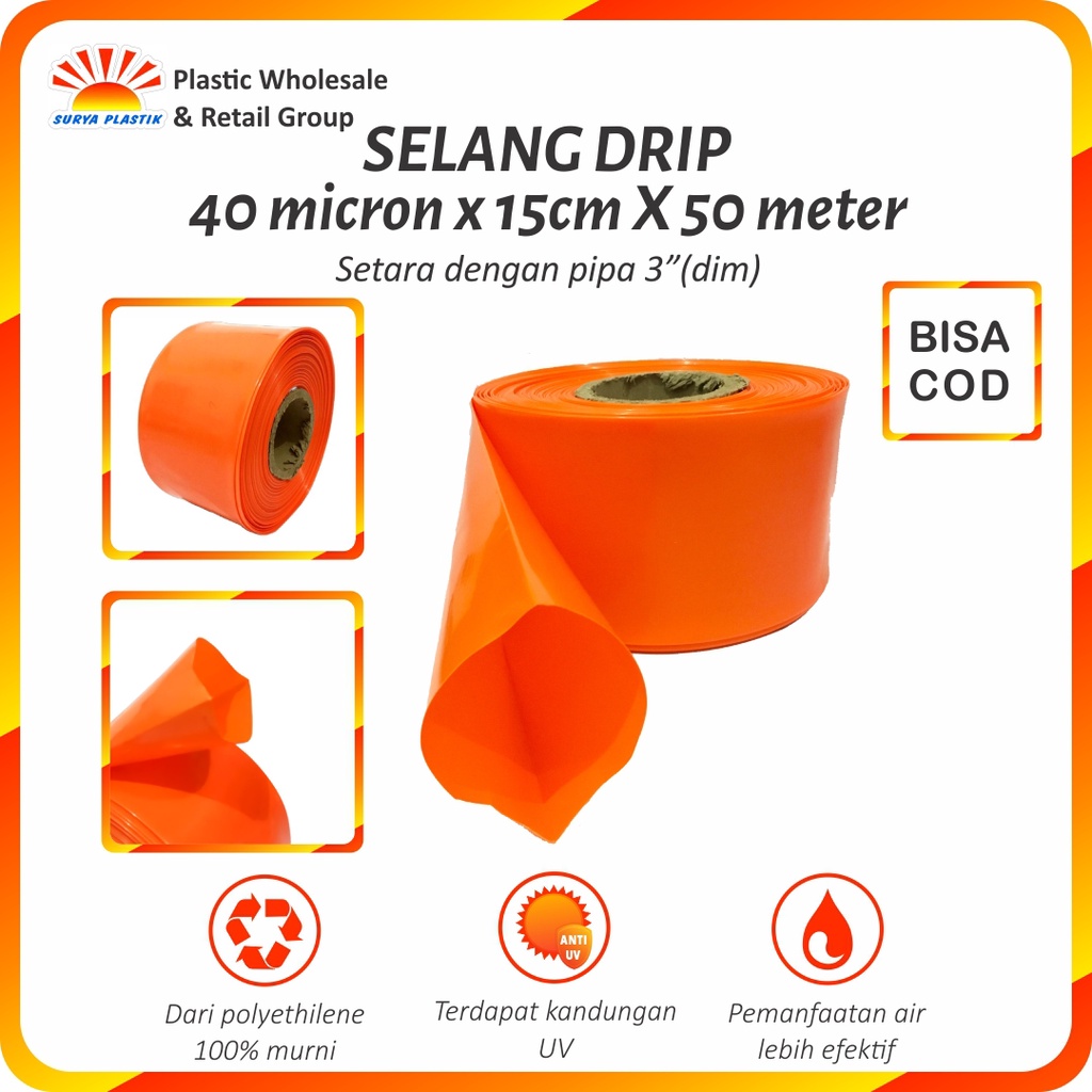 Jual Selang Drip Premium Micron Dim Meter Pipa Inch