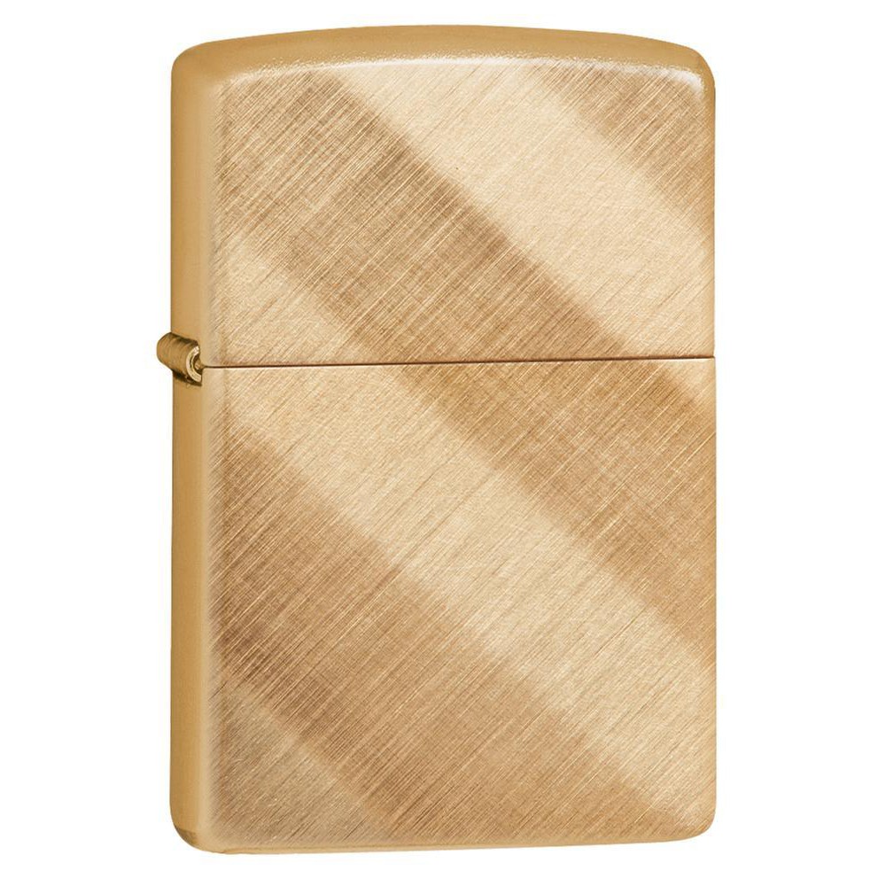 Jual Zippo Original 29675 Classic Diagonal Weave Brass Shopee Indonesia