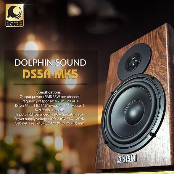 Jual Dolphin Sound Ds5A Mk5 Speaker Monitor Flat Home Recording