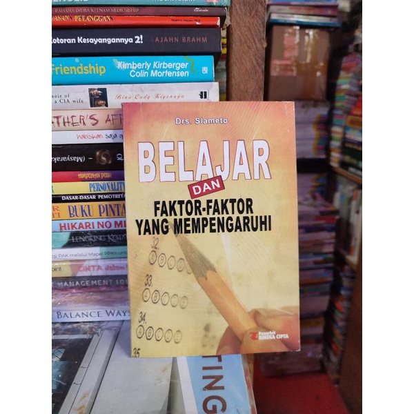 Jual Belajar Dan Faktor Yang Mempengaruhi By Drs Slameto Shopee