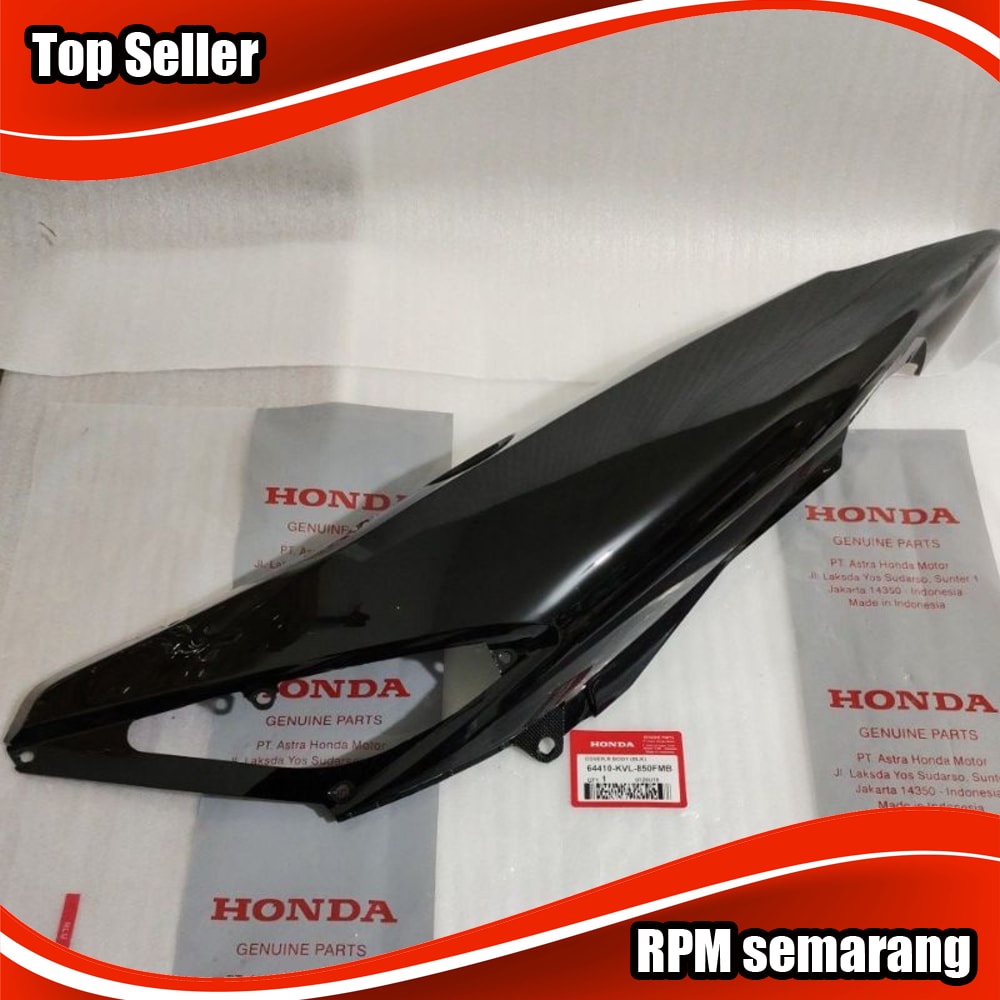 Jual Cover Tutup Body Bodi Kanan Honda Supra X 125 Batman Hitam