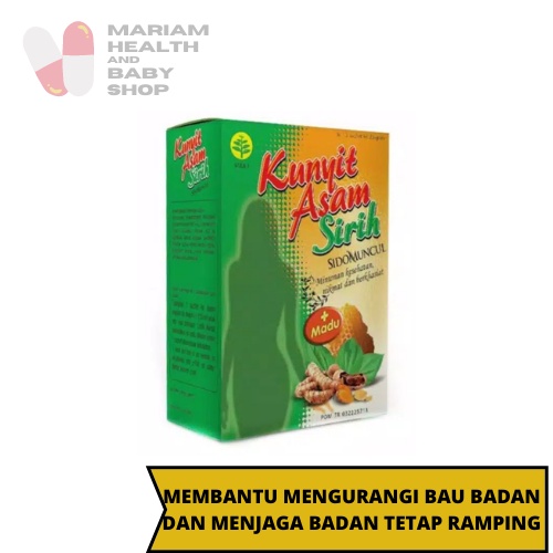 Jual Sidomuncul Kunyit Asam Sirih Box Isi Sachet Gr Shopee Indonesia