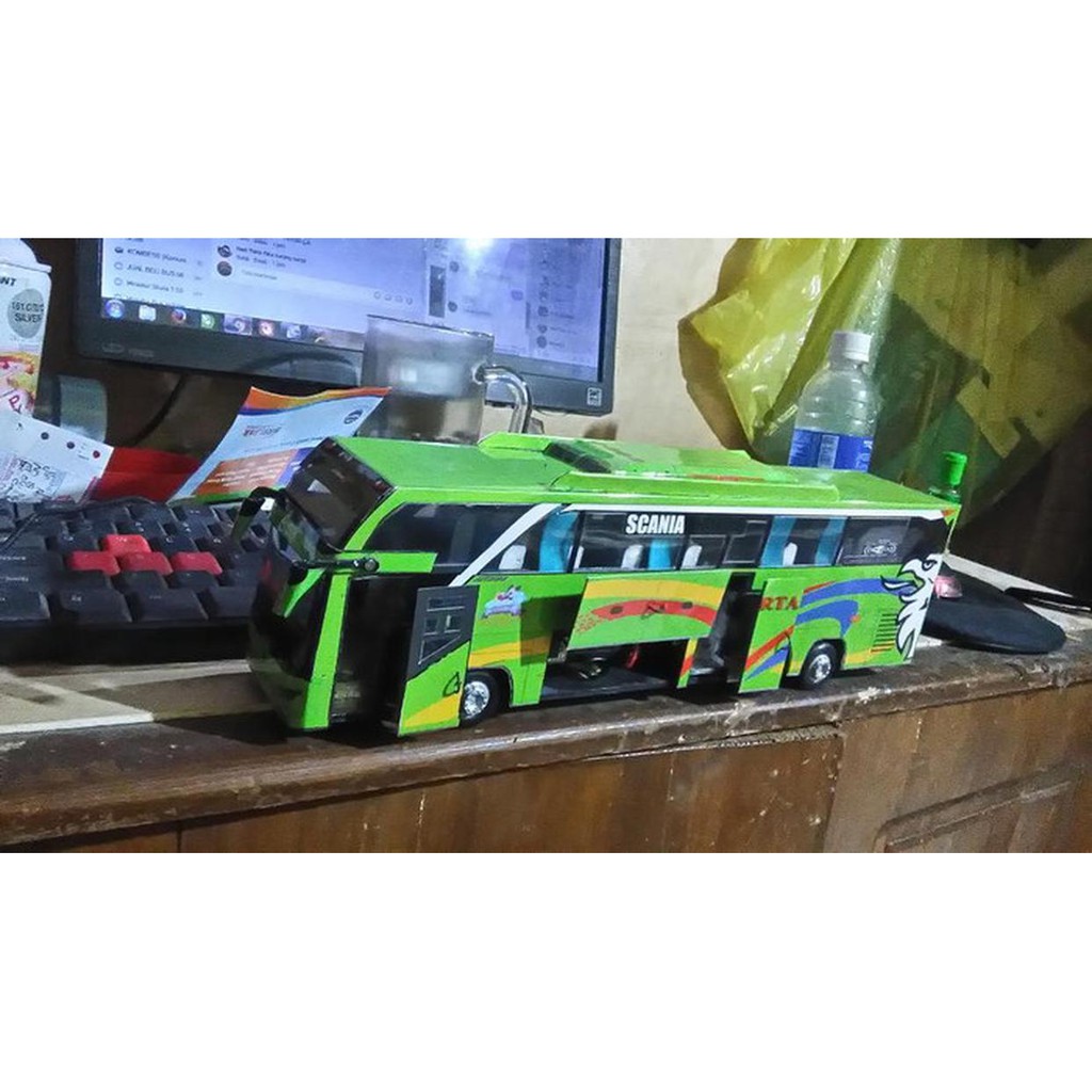 Jual Mainan Hobi Miniatur Bus Banjarnegara Bis Gunung Harta Full Spek