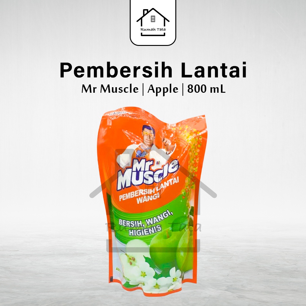 Jual Mr Muscle Axi Triguna Cairan Pembersih Lantai Apple Pouch Ml