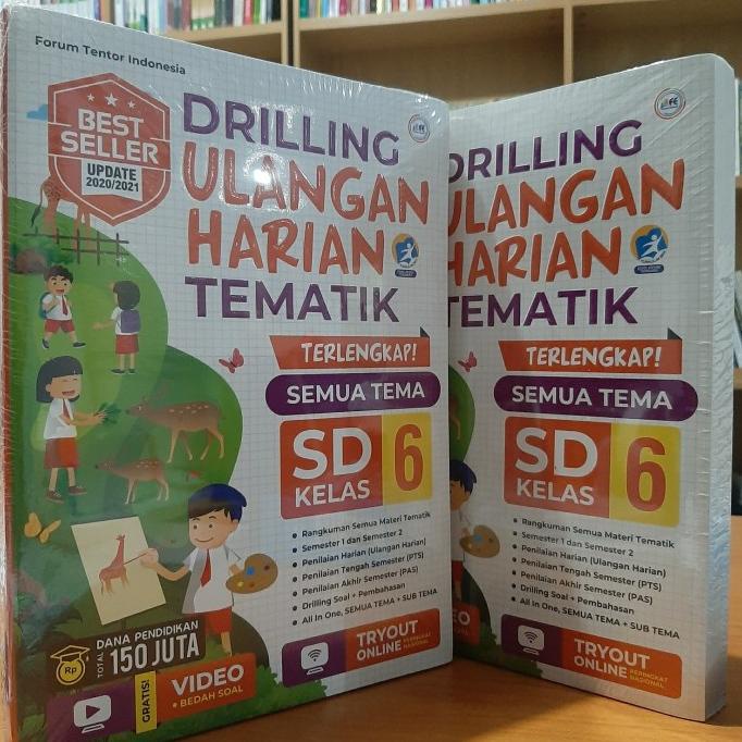 Jual BEST SELLER BUKU DRILLING ULANGAN HARIAN TEMATIK KELAS 6 SD