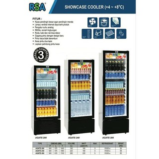 Jual Showcase Rsa Agate Rak Display Cooler Kulkas Low Watt