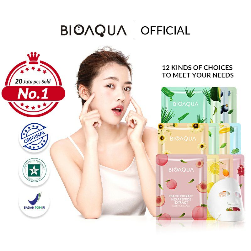 Jual Ready Bioaqua Sheet Mask Essence Hydrating25g Shopee Indonesia