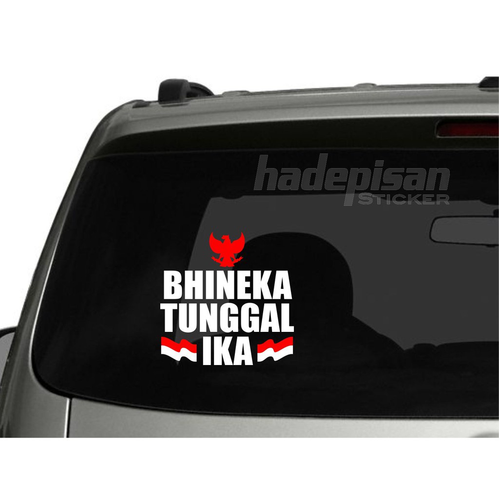 Jual Stiker Cutting Sticker Kaca Mobil Bhineka Tunggal Ika Terbaru