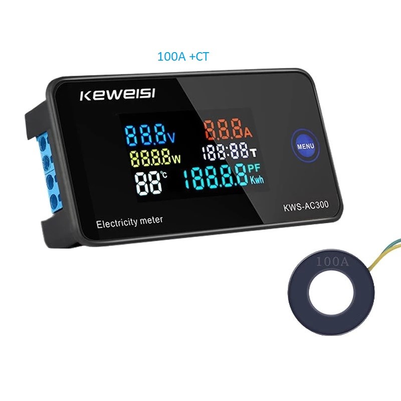 Jual Kws Ac A In Digital Kwh Meter Watt Meter Ampere Volt Meter