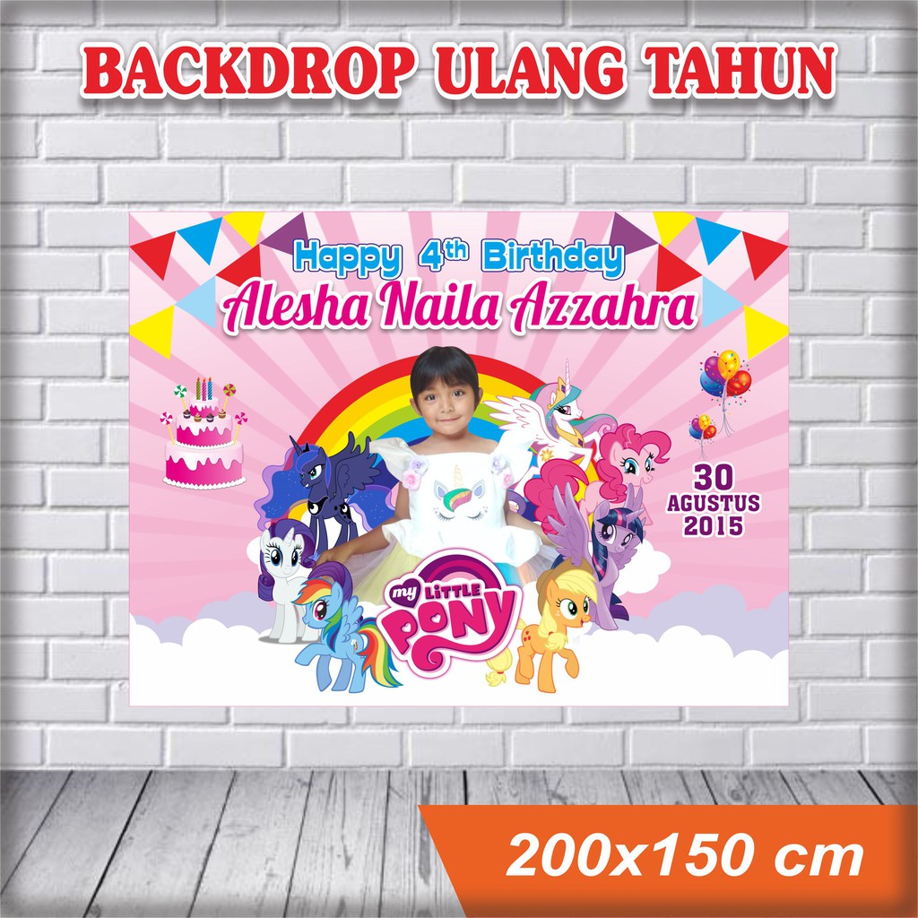 Jual Banner Ulang Tahun Backdrop Ultah Spanduk Ulang Tahun Ultah