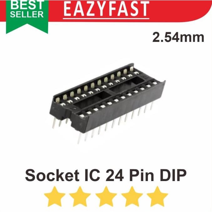 Jual Socket IC 24P 24 P Pin Kaki DIP Skinny Soket Rumah Dudukan Adapter