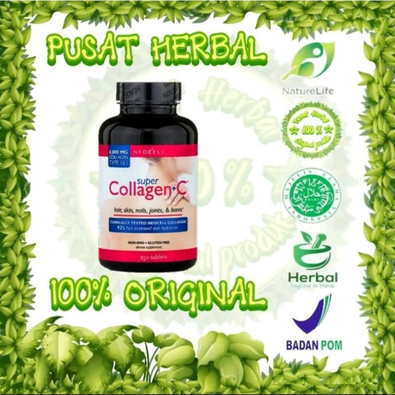 Jual Super Collagen C Type 1 3 6000 Mg 120 Tabs Original Neocell