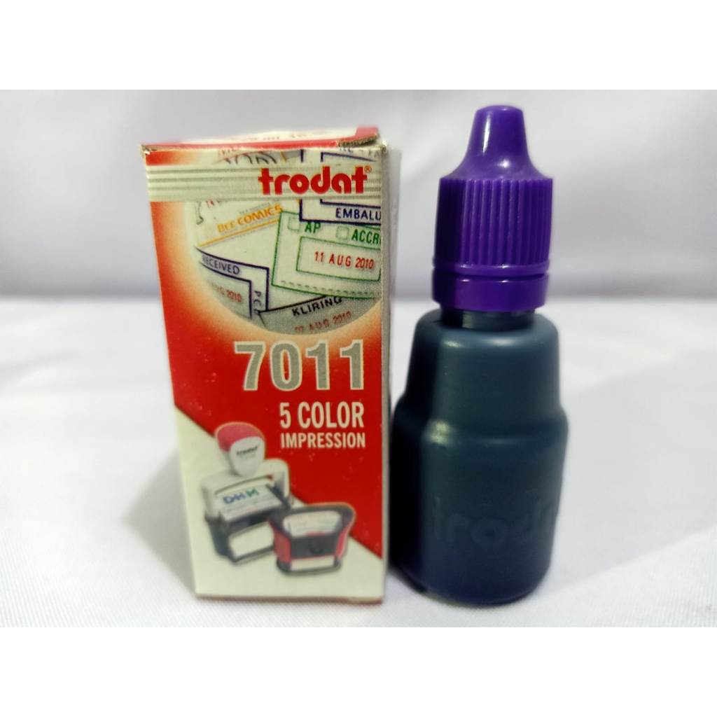 Jual Tinta Stempel Trodat 7011 Warna Ungu Violet Shopee Indonesia