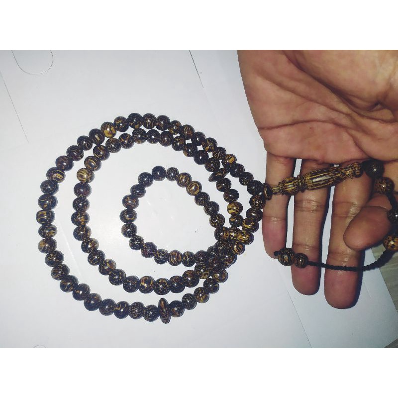 Jual Tasbih 99 Asli Kayu Liwung Serat Macan Tutul Shopee Indonesia