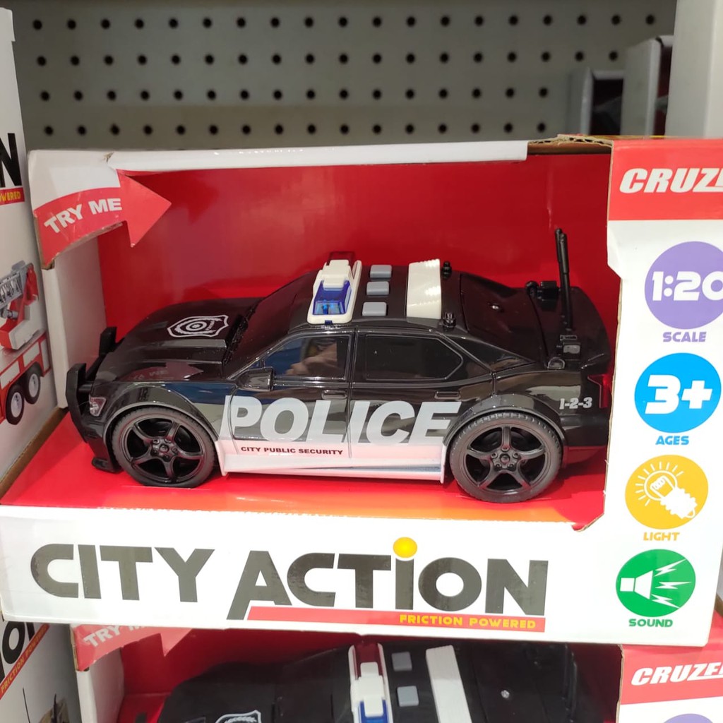 Jual Cruzer City Action Police Car With Light And Sounds Shopee Indonesia