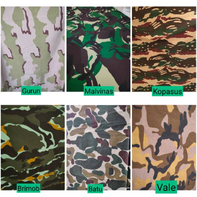 Jual Bahan Kain Loreng Ripstop Ripstok PDL ARMY TNI AD GULUNGAN PREMIUM